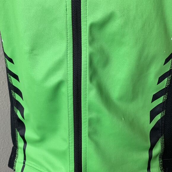 Specialized DeflectUV Form Fit Green Full Zip Cycling Jersey Sz M SL Expert - Picture 5 of 11